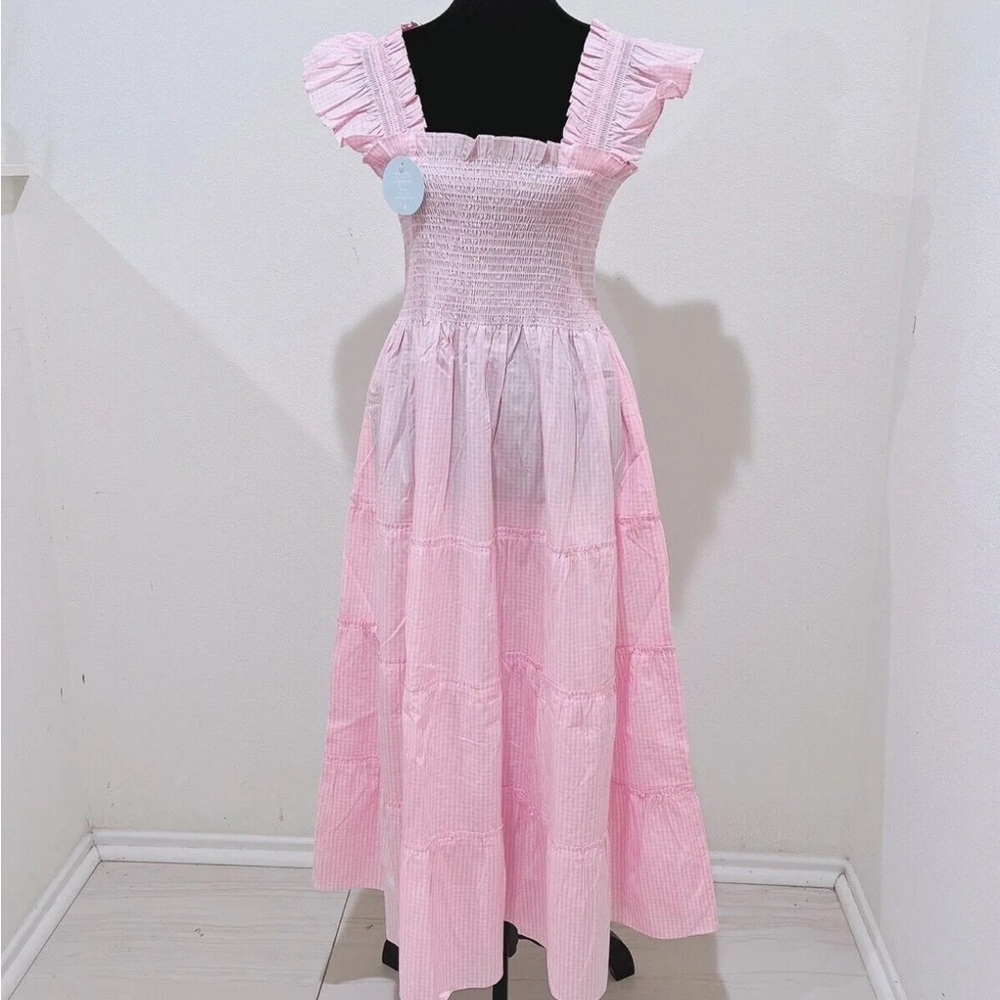 Hill House Dress Pink Stripes Size Small